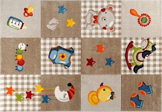 Tzikas Carpets 21497-760 Детско килимче Кафяв 133x190см Дебелина 13мм