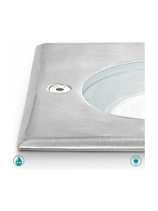 Gea Luce Egoi Spot Outdoor Floor Lamp IP67 Silver