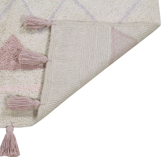 Lorena Canals Azteca Handmade Kids Rug Cotton Natural Vintage Nude 120x160cm