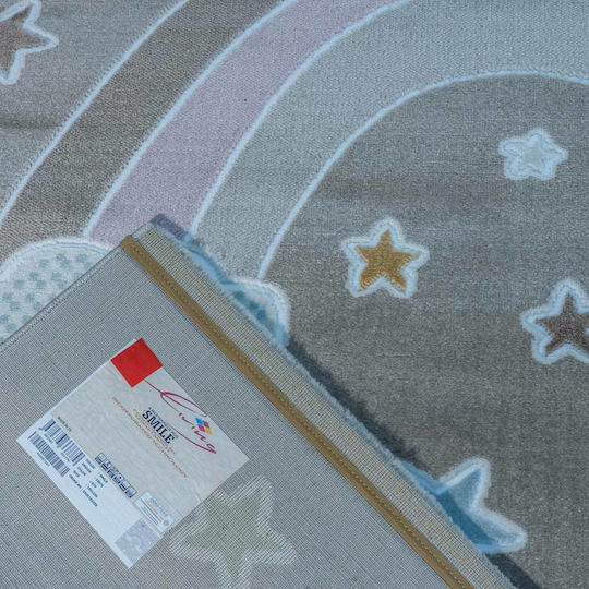 Tzikas Carpets 33076-070 Детско килимче Звезди Кафяв 133x190см Дебелина 11мм