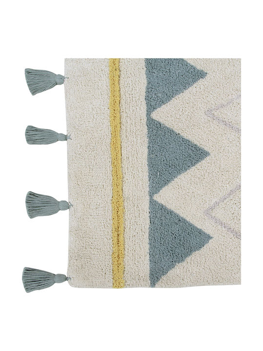 Lorena Canals Azteca Kinder Teppich Vintage Blue 140x200cm
