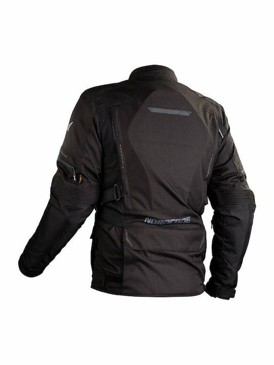 Nordcode Senegal Oversize Winter Herren Motorradjacke Wasserdicht Schwarz