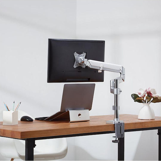 LogiLink Suport Birou Monitor până la 32" cu Braț Argintie (BP0087)