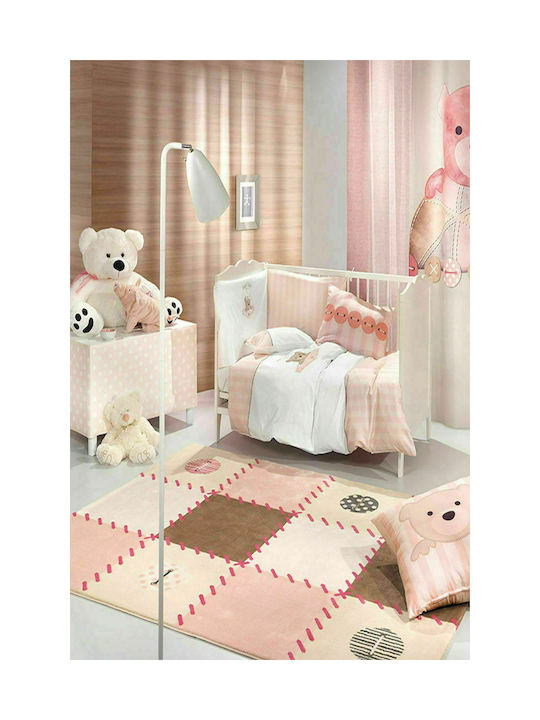 Saint Clair Patchwork Παιδικό Χαλί Ροζ 150x200cm