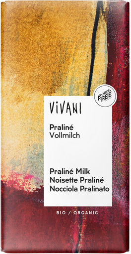 Vivani Organic Ciocolata Lapte cu Pralina 100gr