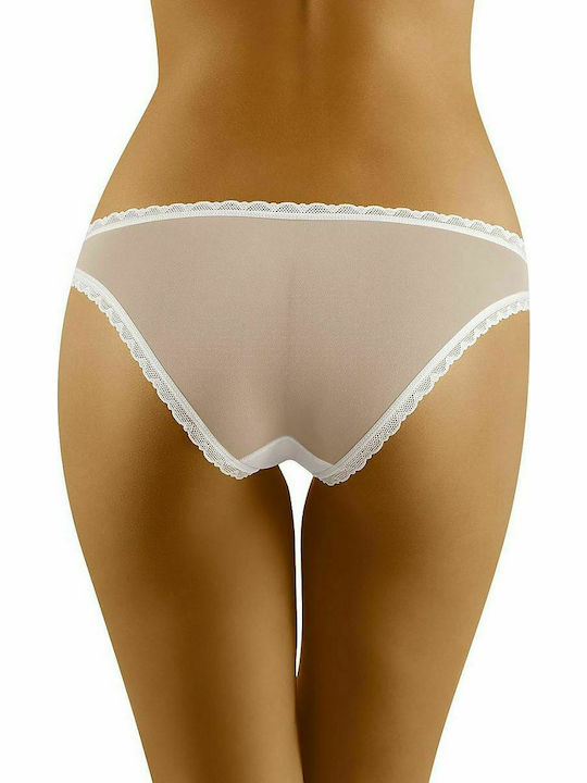 Wolbar Riva Damen Slip mit Spitze Weiß 159221