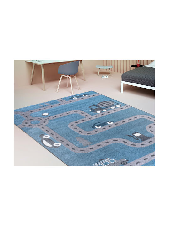 Ezzo A167A Детско килимче Памучно Light Blue 133x190см Дебелина 12мм