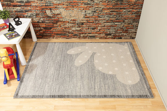 Ezzo 7403 Παιδικό Χαλί Γκρι 160x230cm Πάχους 11mm