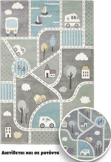 Newplan Bonita 262 Детски Килим Път Сив 120x120см Дебелина 12мм