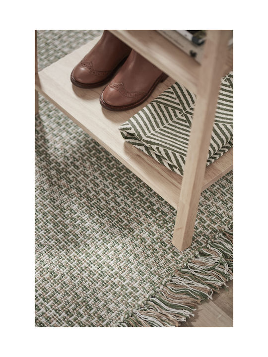 Kids Concept Jute Παιδικό Χαλί Βαμβακερό Πράσινο 70x140cm