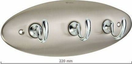 Viometale K3 Μεταλλική 3 Θέσεων 22x8.4cm