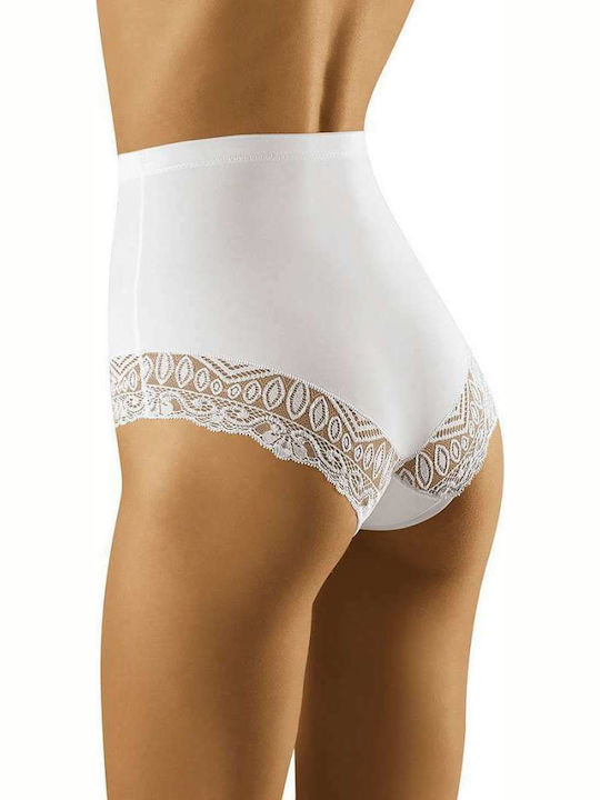 Wolbar Adoranta High-waisted Women's Slip with Lace White 156584