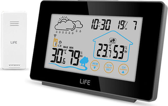 HAMA Touch Wireless Digital Weather Station Tabletop Black