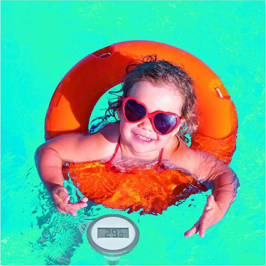 TFA Termometru de piscină Funk Pool din plastic Negru