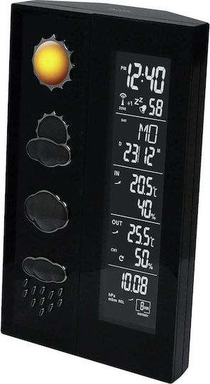 Technoline WS 6650 Ασύρματος Μετεωρολογικός Σταθμός Ψηφιακός Επιτραπέζιος Μαύρος
