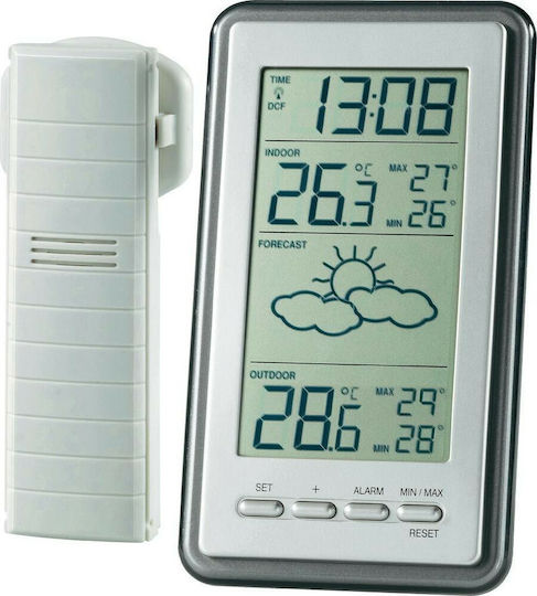 Technoline WS 9130-IT Ασύρματος Μετεωρολογικός Σταθμός Ψηφιακός Επίτοιχος / Επιτραπέζιος Ασημί