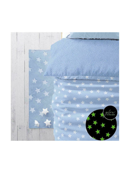Borea Starlight Kinder Teppich Sterne Ciell 140x200cm