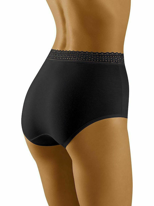 Wolbar Eco-Go Baumwolle Hochtailliert Damen Boxer Schwarz 109656