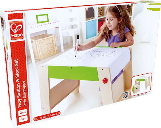 Art Play Station Kids Desk made of Wood Beige Hape