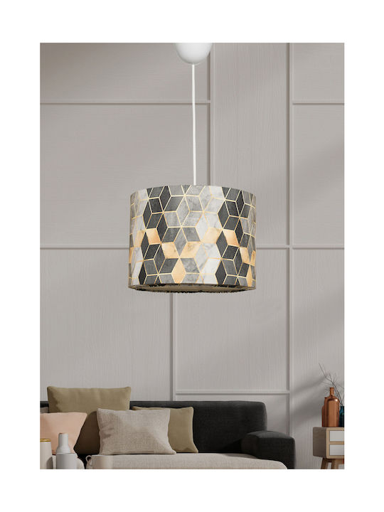 HomeMarkt Pendant Light Gray with Socket E27 28cm