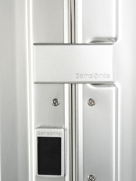 Samsonite Lite-Box Valiză Mare De Călătorie Tough Argintie Cu 4 Roți Înălțime 74 Cm