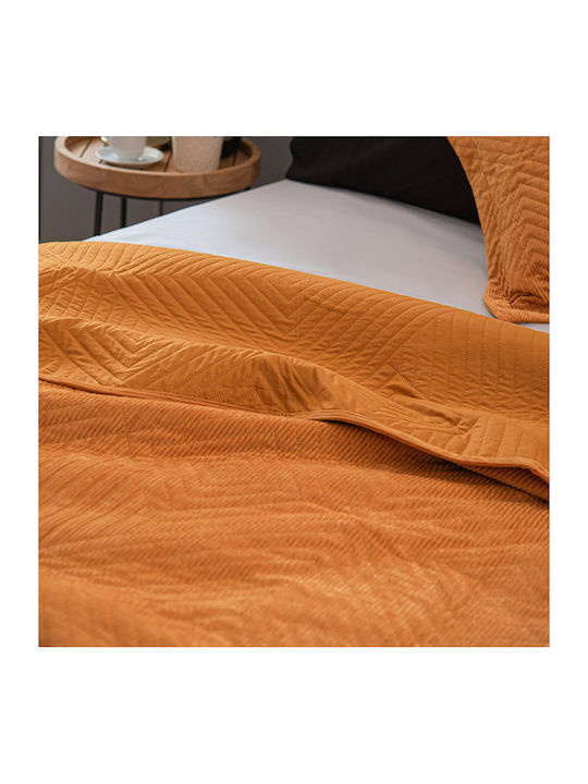 Palamaiki Dizza Coverlet Queen Size from Polyester Gold 220x240cm