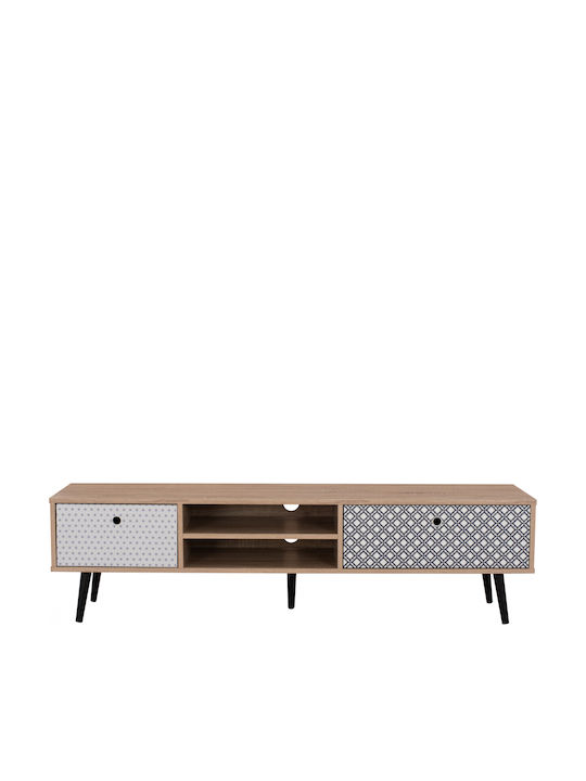 TV Stand Wooden Hattie Beige L150xW40xH40cm