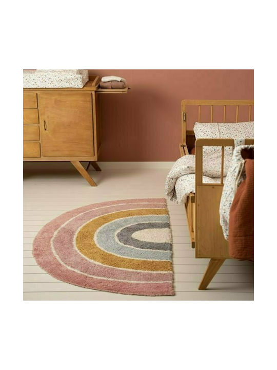 Little Dutch Kids Rug Cotton 80x130cm Rainbow Pure & Nature Pink