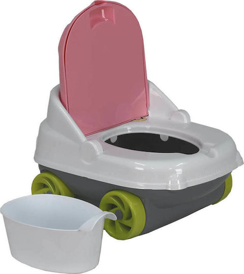Bebe Stars Töpfchen Auto Musical Car mit Musik & Deckel Rosa