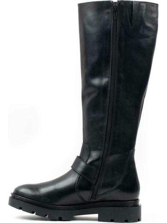 Damen Lederstiefel MIA FIRENZE 7564 BLOW BLACK BLACK Schwarz