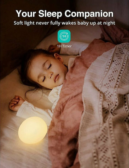 Vava Φωτάκι Νυκτός LED USB Λευκό