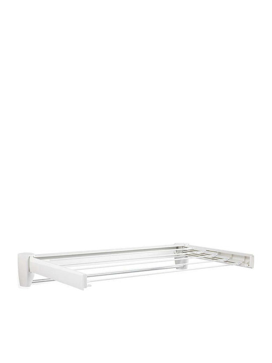 Leifheit Telegant 81 Protect Plus Metallic Folding Wall Mounted Clothes Drying Rack with Hanging Length 8.1m