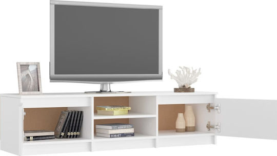 TV-Ständer Bodenstehend Weiß 140x40x35,5 cm