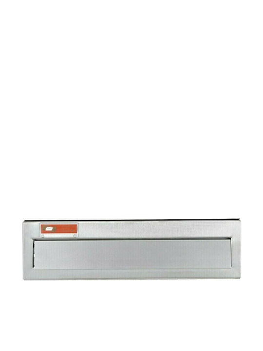 Viometal LTD 805 Compartiment Cutie Poștală Inox în Culoarea Argint 36.5x33x10cm
