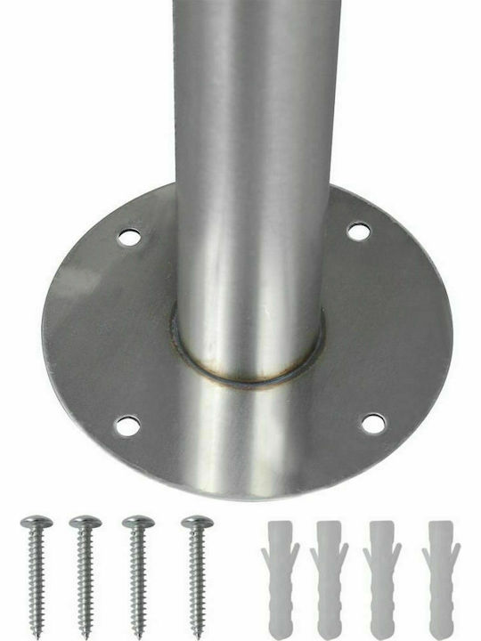 vidaXL Outdoor Mailbox Inox in Silver Color 31x10.5x33.5cm