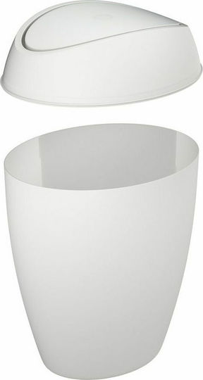 Umbra Twirla Plastic White Waste Bin 9lt
