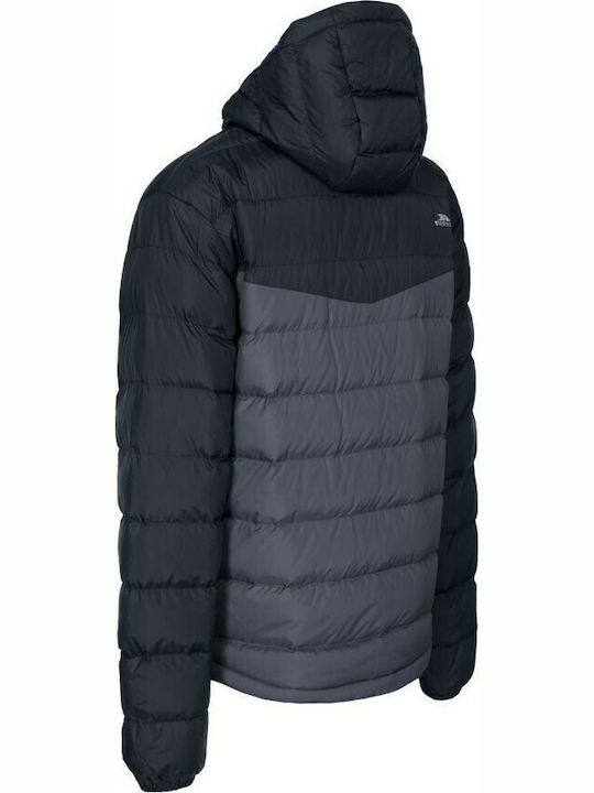 MAJKCAN20007 Χειμωνιάτικο Μπουφάν Puffer Grey / Black