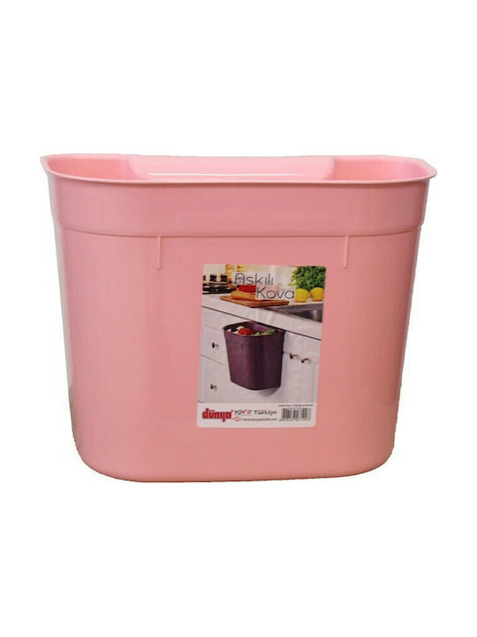 Homeplus Coș de Gunoi Plastic Roz 27.5x16x21cm 2buc