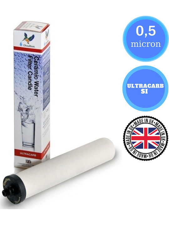 Doulton Countertop and Under Sink Water Filter Replacement made of Activated Carbon 10" Ultracarb SI 0.5 μm