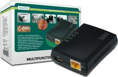 Digitus DN-13020 Принт сървър Етърнет / USB