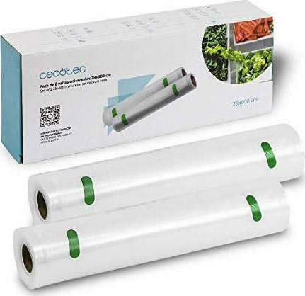 Cecotec Σαγρέ Σακούλες για Συσκευές Vacuum 280mm x 6m 2 Ρολά
