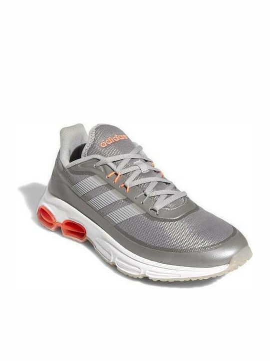Adidas Quadcube Herren Sneakers Light Granite / Signal Coral