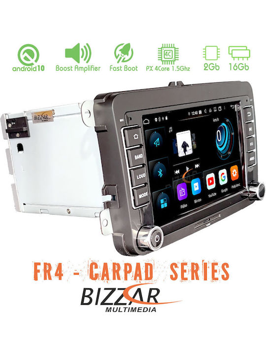 Bizzar Sistem Audio Auto pentru Seat Alhambra / Leu / Toledo / Altea Skoda Yeti / Fabia / Octavia / Praktik / Rapid / Roomster / Superb Volkswagen Passat / Amarok / Gândac / Caddy / Eos / Magazin online de golf / Jetta / Passat CC / Polo / Scirocco / Magazin online Sharan / Tiguan / Turul / Transportator F48 2015-2017 (Bluetooth/USB/WiFi/GPS) cu Ecran Tactil 7"