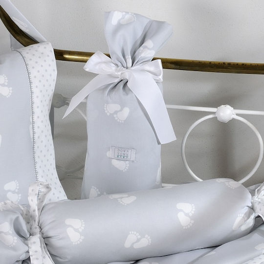 Down Town Home Baby Sheets Set Crib Cotton Satin White 125x175cm 3pcs
