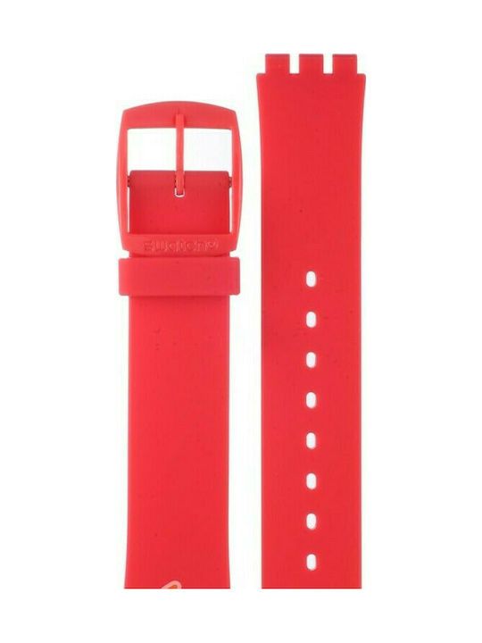 Swatch Skinamour Καουτσούκ Λουράκι Ροζ 17mm