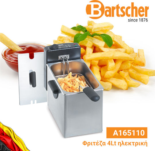 Bartscher Fryer Electrică 2.2kW Capacity 4lt 20.5x54x28cm Mini II