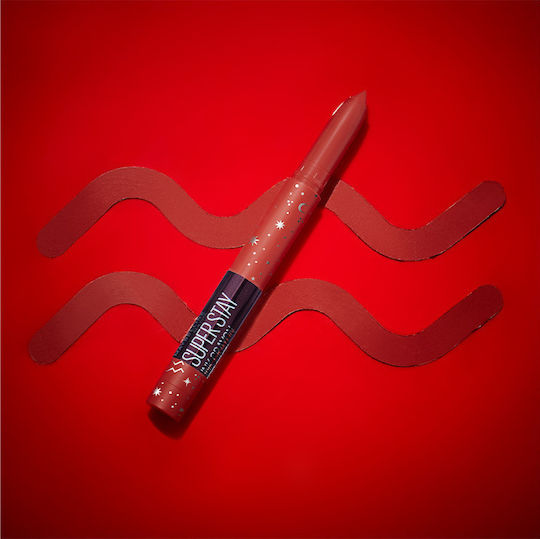 Maybelline Superstay Ink Crayon Zodiac Pencil Lipstick Matte 50 Own Your Empire 1.5gr
