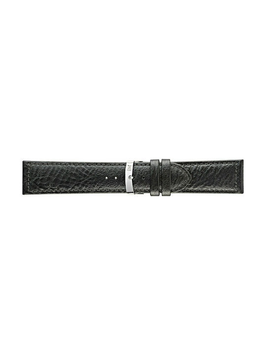 Morellato Panamera Leather Strap Black 28mm