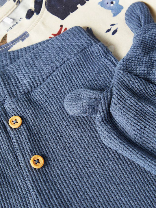 Kids' Set with Pants Winter 3pcs Blue
