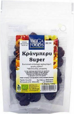 Mega Foods Βιολογικά Cranberries Χωρίς Ζάχαρη 100gr